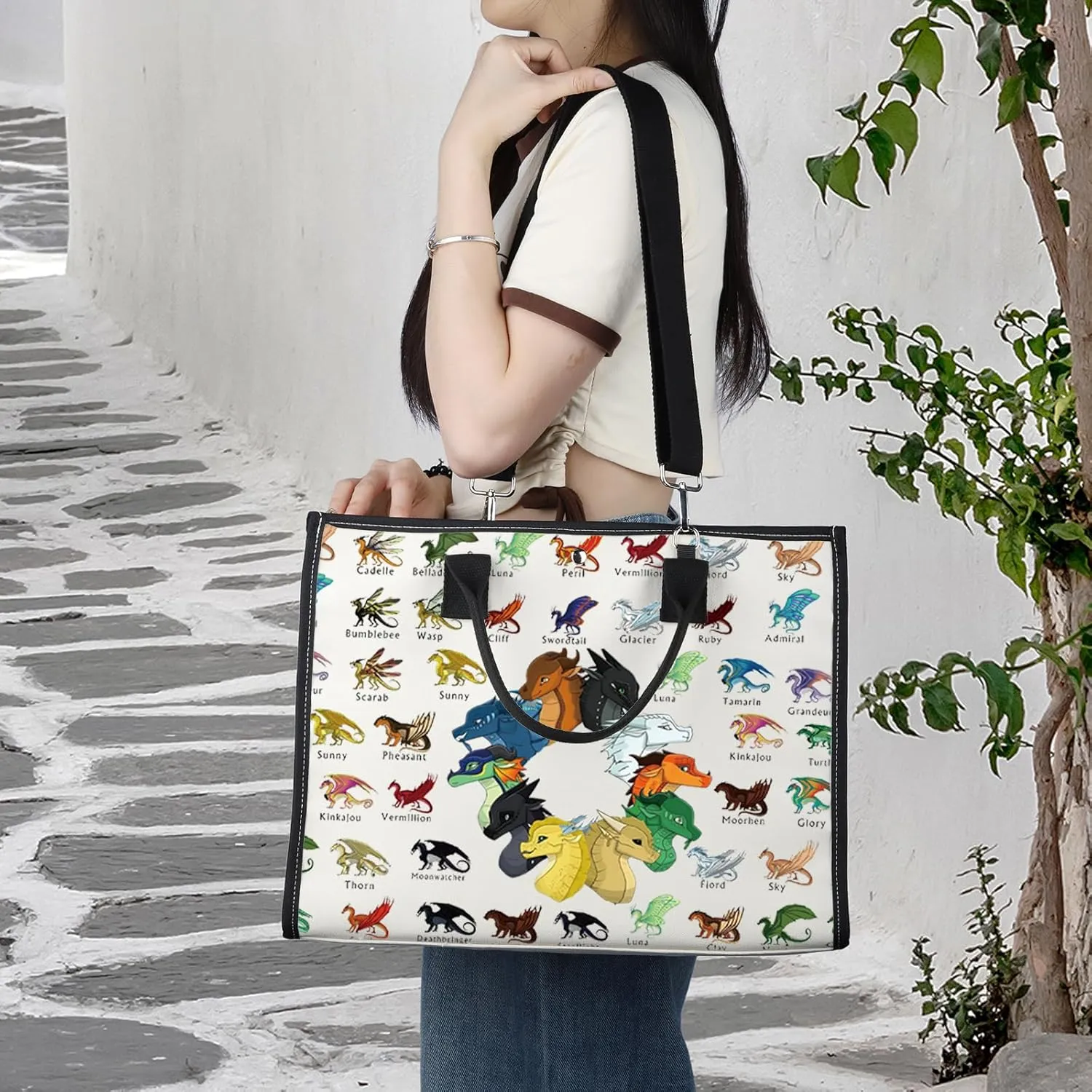 WZMPA Wings Dragon Darkstalker Makeup Bag Wings Dragon Novel Inspired Gift Dragon Tribes Zipper Pouch Bag Dragon Bookish Gift (Wings Dragon BG)