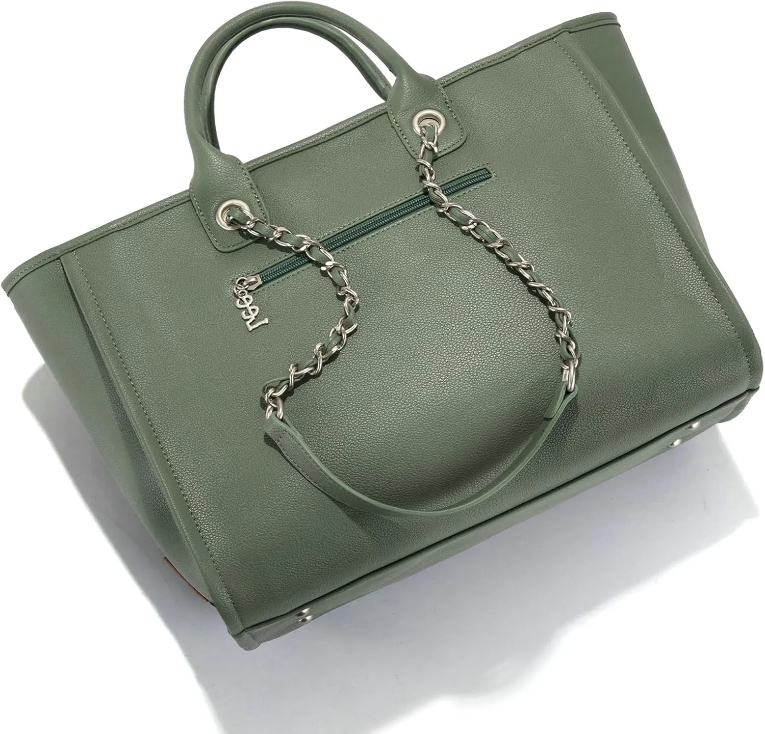 x Lee Large Shoulder Tote Bag for Women Vegan Leather Top-Handle Bag