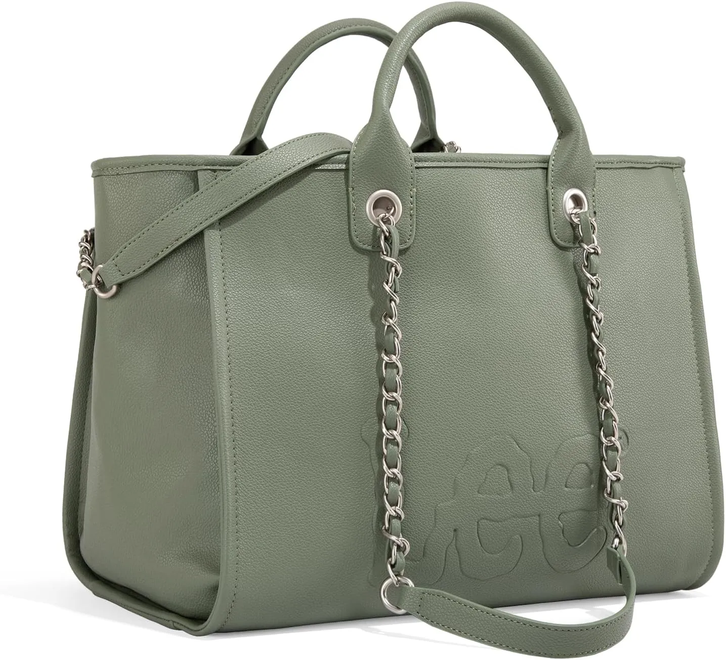 x Lee Large Shoulder Tote Bag for Women Vegan Leather Top-Handle Bag