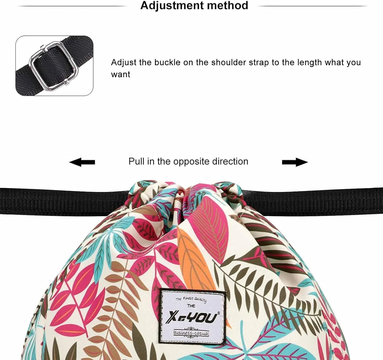 XEYOU Drawstring Sports Backpack Lightweight Gym Yoga Sackpack Shoulder Rucksack Casual Outdoor Daypack for Women and Men