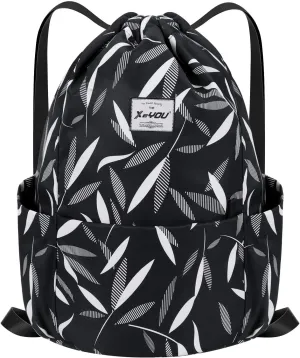 XEYOU Drawstring Sports Backpack Lightweight Gym Yoga Sackpack Shoulder Rucksack Casual Outdoor Daypack for Women and Men