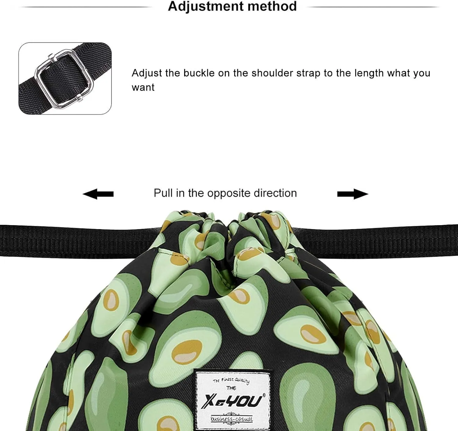 XEYOU Drawstring Sports Backpack Lightweight Gym Yoga Sackpack Shoulder Rucksack Casual Outdoor Daypack for Women and Men