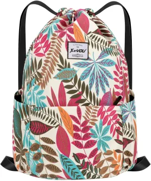 XEYOU Drawstring Sports Backpack Lightweight Gym Yoga Sackpack Shoulder Rucksack Casual Outdoor Daypack for Women and Men