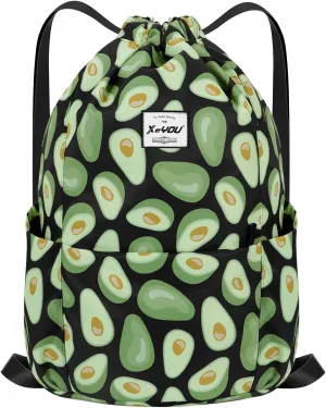 XEYOU Drawstring Sports Backpack Lightweight Gym Yoga Sackpack Shoulder Rucksack Casual Outdoor Daypack for Women and Men