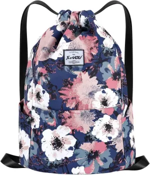 XEYOU Drawstring Sports Backpack Lightweight Gym Yoga Sackpack Shoulder Rucksack Casual Outdoor Daypack for Women and Men