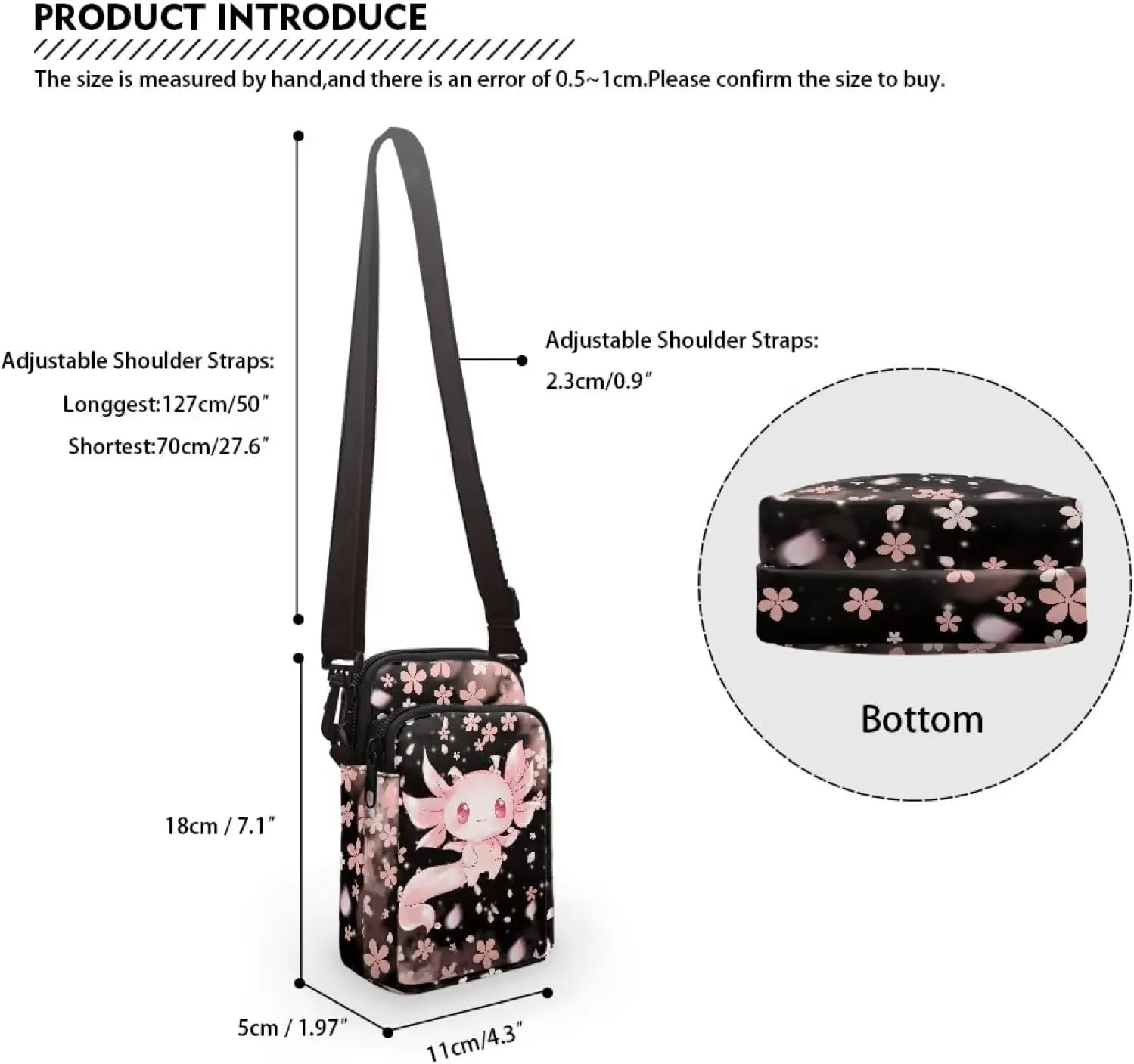 Xpyiqun Crossbody Phone Purse for Women Small Wallet Bags Cross Body Pouches Shoulder Handbag