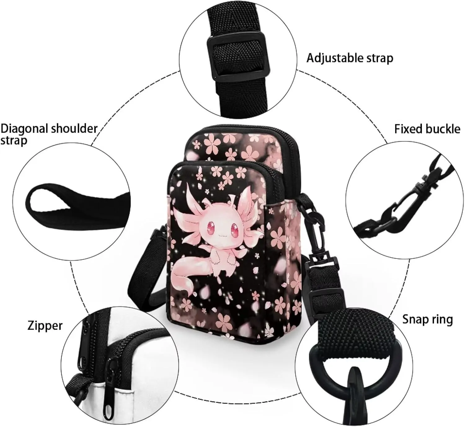 Xpyiqun Crossbody Phone Purse for Women Small Wallet Bags Cross Body Pouches Shoulder Handbag