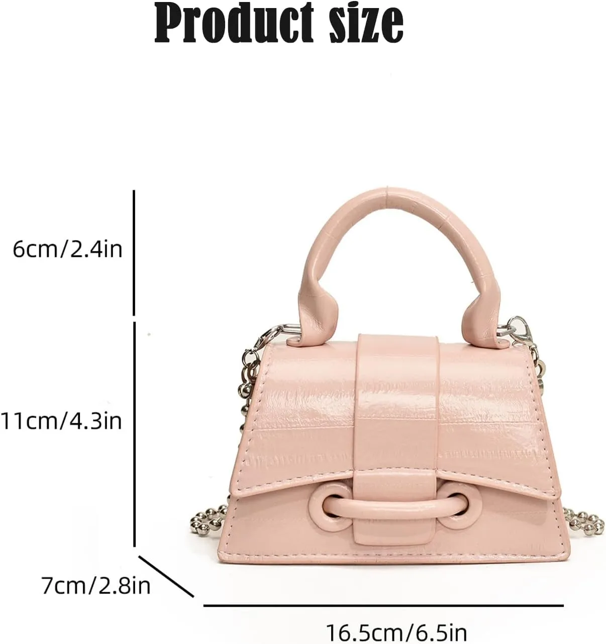 Y2K Top Handle Bag for Women, Stylish Mini Purses Crossbody Shoulder Bags, Clutch for Cocktail Party Prom