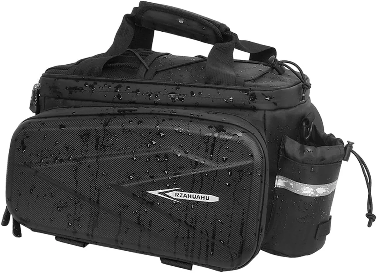 Yiju Bike Rear Rack Bag Rear Seat Cargo Bag Storage Package Reflective Handbag with Handle Storage Luggage Bag Cycling Tail Pack