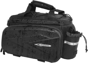 Yiju Bike Rear Rack Bag Rear Seat Cargo Bag Storage Package Reflective Handbag with Handle Storage Luggage Bag Cycling Tail Pack