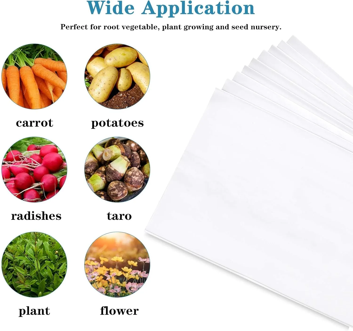 YSSOA 100 Pack 2 Gallon Grow Bags, Black and White Panda Film Containers for Plant Potting Seedlings, Thick Plastic Bag for Tomato, Potato, Carrot, Taro-Garden Nursery and Rooting