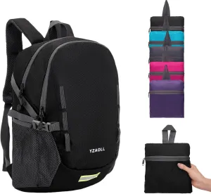 YZAOLL Ultra Lightweight Packable Backpack 20L Foldable Backpack Water Resistant Daypack for Women Men Travel Hiking Backpack