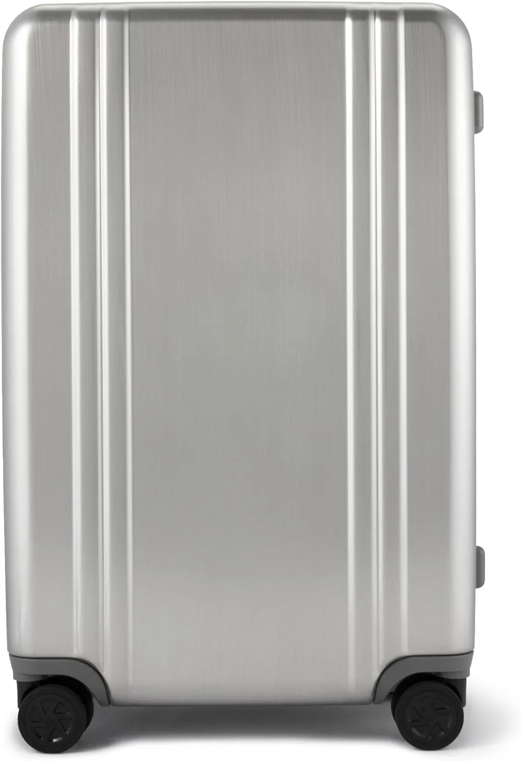 ZERO Halliburton Classic Lightweight 4.0 Medium Hardside Travel Case, 26-Inch, Four Dual Spinner Wheels, TSA Accepted Lock, Telescoping Pull Handle, 60L, Brushed Finish- Silver