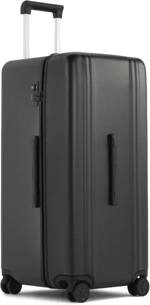 ZERO Halliburton Classic Lightweight 4.0 Rolling Trunk Large, Hardside 31-Inch, 4 Dual Spinner Wheels, Telescoping Handle, Front & Side Handles, TSA Accepted Lock, 99L, Matte Finish- Black