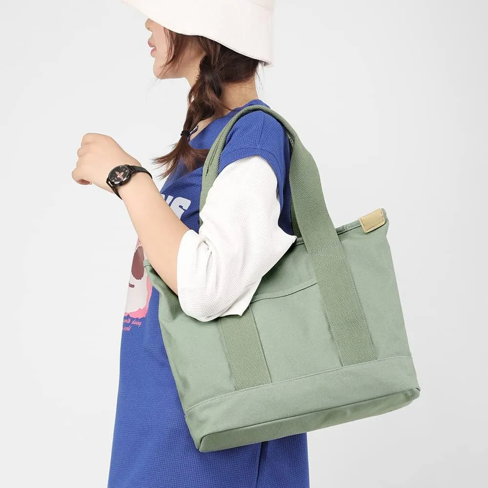 zhongningyifeng Canvas Women Tote Bag Casual Top Handle Satchel Large Capacity Handbags Shopping Bag for Work Travel