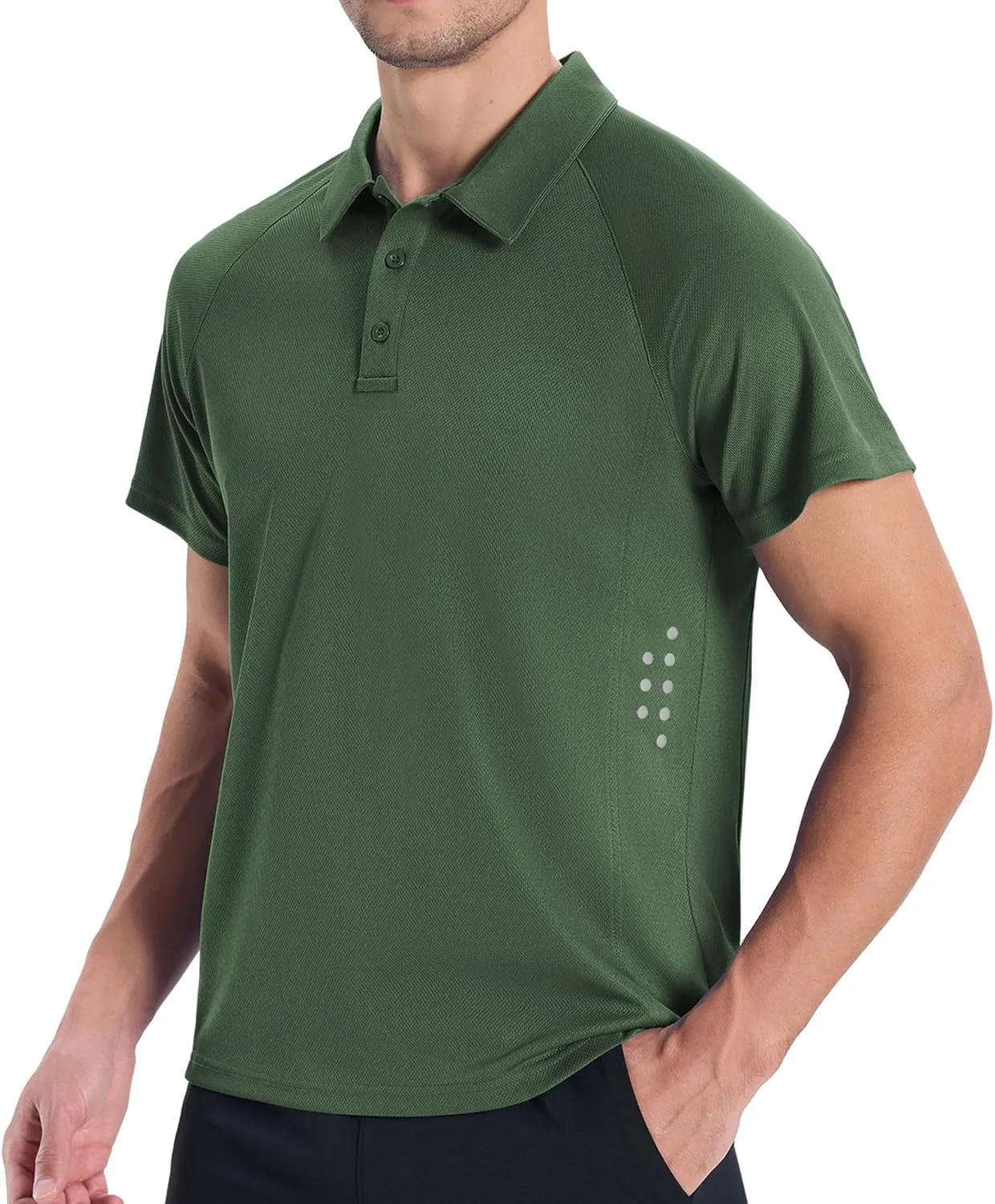 ZITY 3 Pack Polo Shirts for Men Cool Dry Outdoor Fishing Athletic Fit Short Sleeve Collared T-Shirts