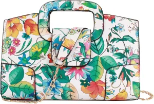ZLMBAGUS Women Vintage Flap Tote Top Handle Satchel Handbags PU Leather Clutch Purse Shoulder Bag