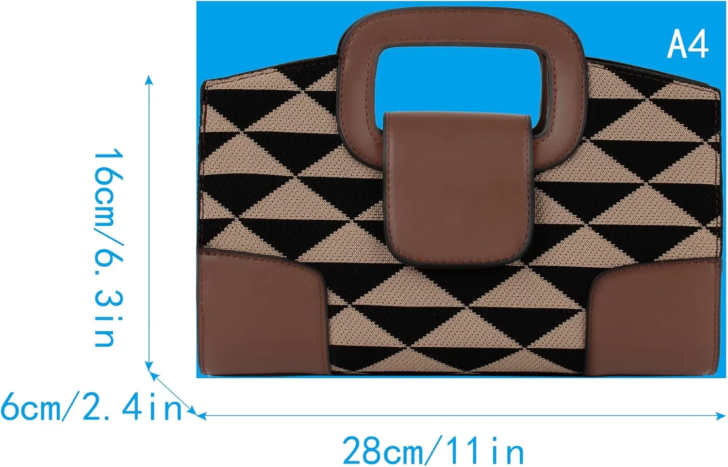 ZLMBAGUS Women Vintage Flap Tote Top Handle Satchel Handbags PU Leather Clutch Purse Shoulder Bag