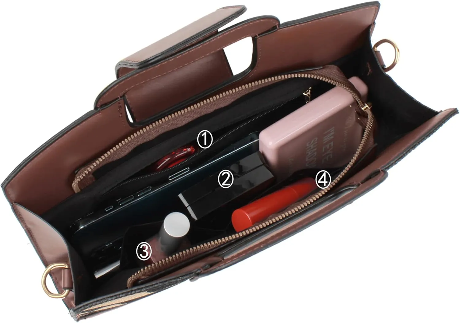 ZLMBAGUS Women Vintage Flap Tote Top Handle Satchel Handbags PU Leather Clutch Purse Shoulder Bag