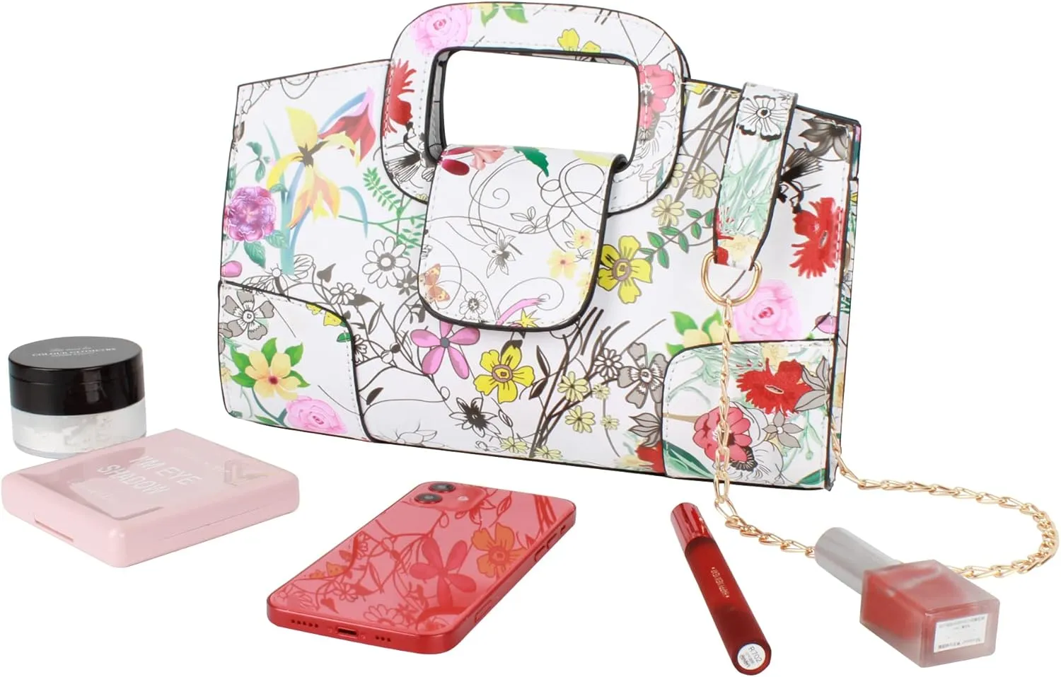 ZLMBAGUS Women Vintage Flap Tote Top Handle Satchel Handbags PU Leather Clutch Purse Shoulder Bag